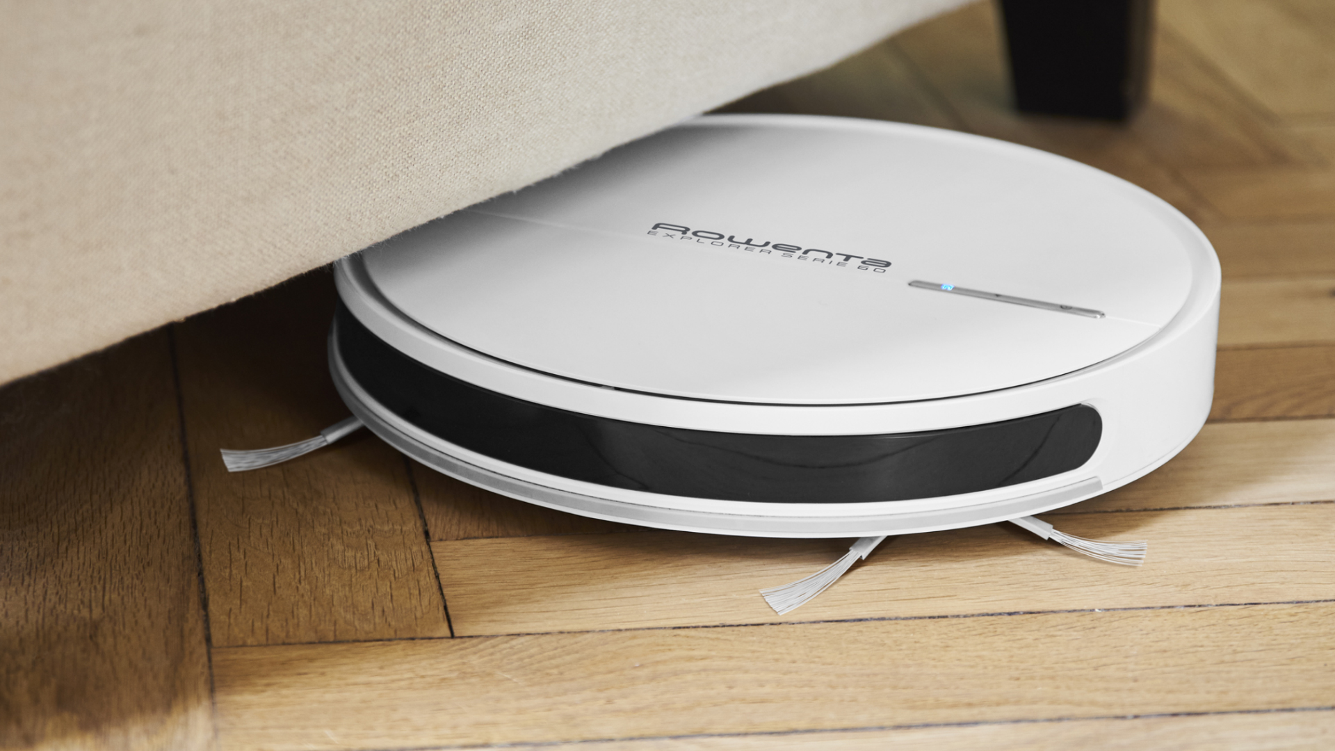 The ultra thin Serie 60 under a sofa